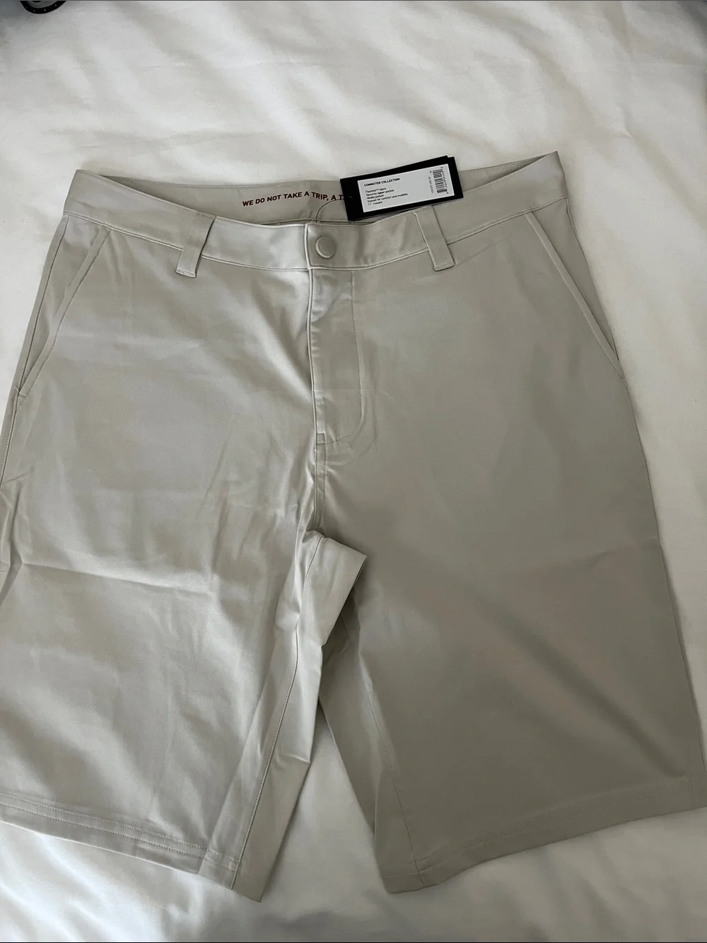RHONE Slim Commuter Pants in Light Taupe